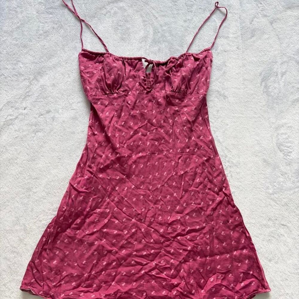Victoria-s-secret Women's Pink and Burgundy Dress